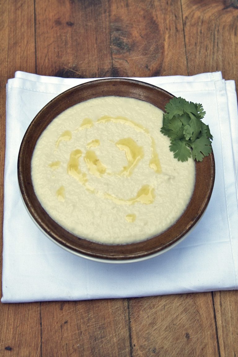 Cauliflower Tahini Soup High Vitamin C & AntiInflammatory Healing