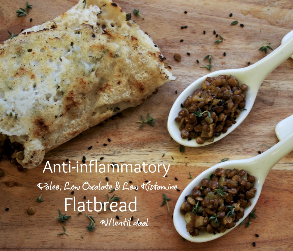 water chestnut flatbread wlentil daal