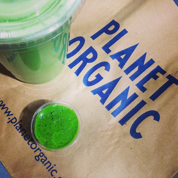 antihistamine juice on planet organic bag