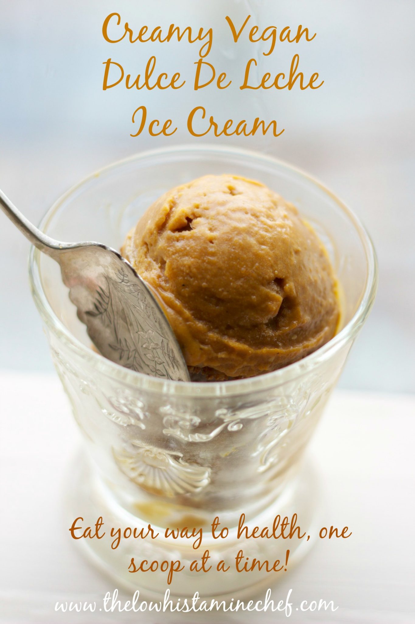 Creamy Vegan Dulce de Leche Ice Cream (antihistamine & anti
