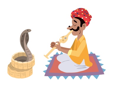 Indian snake charmer