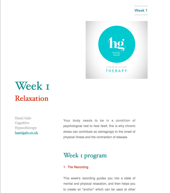 week 1 hypnotherapy course pdf