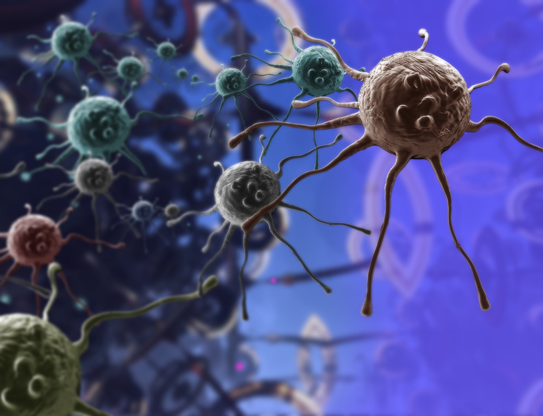 cancer cell computer generated image