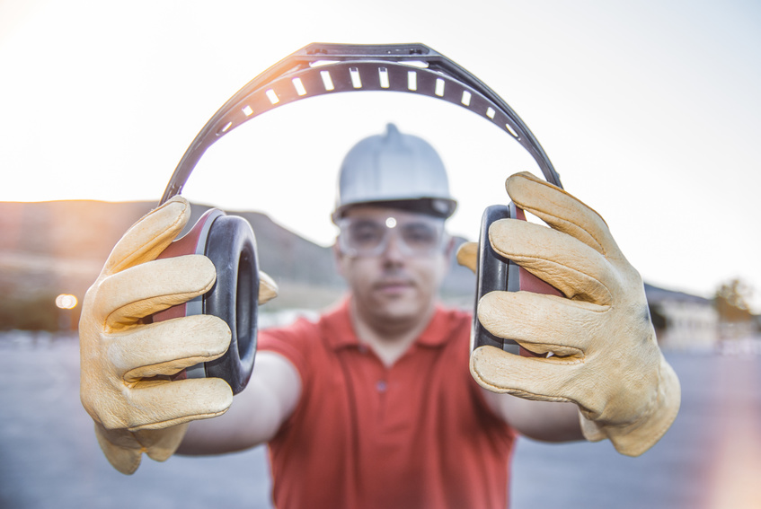 ear muff to protect workers' ears